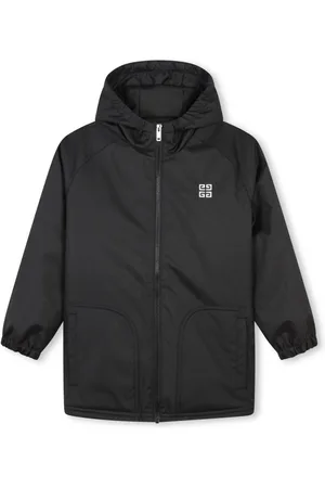 Givenchy Kapuzenmantel mit Logo-Stickerei