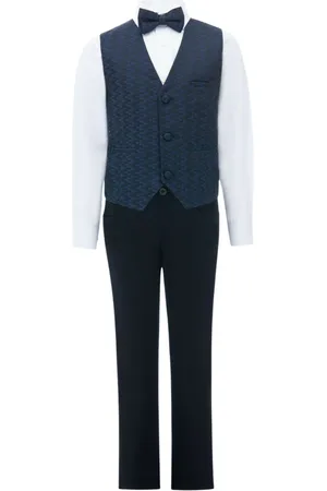 M. Moustache Ezio Navy Anzug (4er-Set)