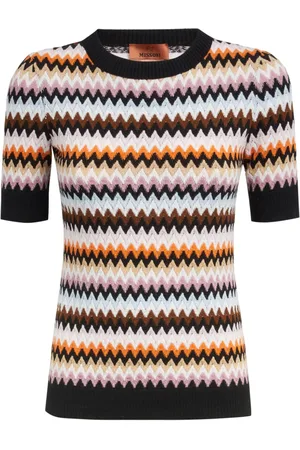 Missoni Strickoberteil mit Zickzackmuster