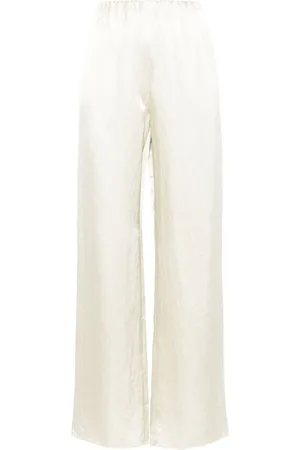 Nanushka Satinhose mit weitem Bein
