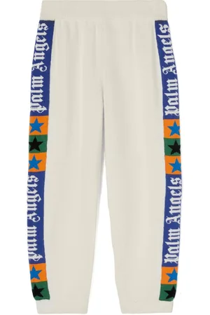 Palm Angels Gestrickte Jogginghose aus Logo-Jacquard