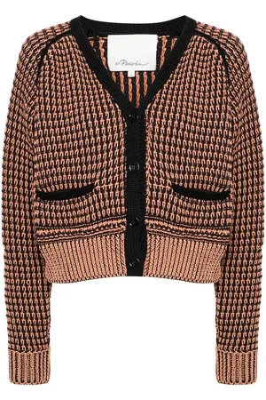 3.1 Phillip Lim Zweifarbiger Cropped-Cardigan