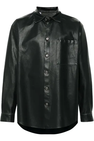 Msgm Hemd mit Logo-Patch