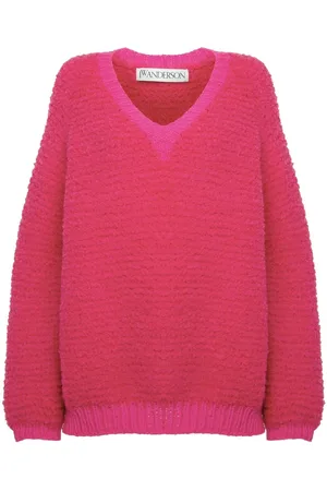 J.W.Anderson Bouclé-Pullover mit V-Ausschnitt