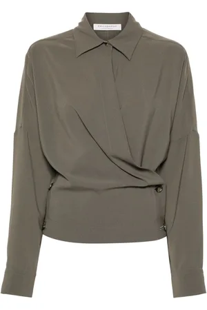Serafini Bluse im Wickelstil