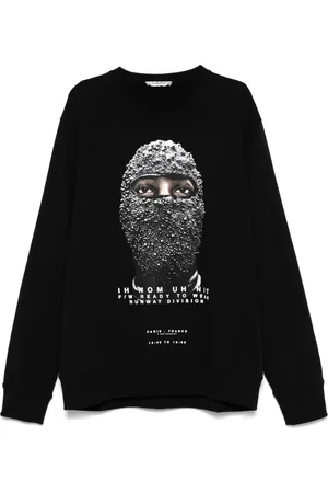 Ih Nom Uh Nit Pullover mit Black Mask-Print