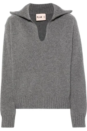 Plan C Melierter Pullover