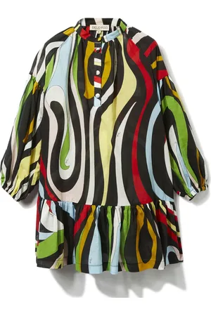 PUCCI Junior Kleid mit Marmo-Print