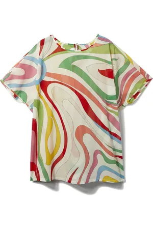 PUCCI Junior T-Shirt mit Marmo-Print