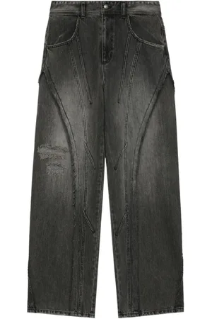 Andersson Bell Weite Jeans im Distressed-Look
