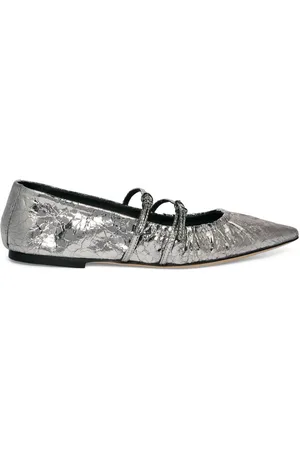 Msgm Ballerinas im Metallic-Look