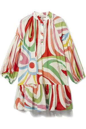 PUCCI Junior Kleid mit Marmo-Print