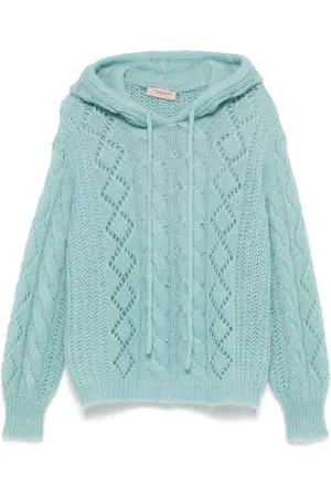 Twin-Set Pullover mit Kapuze