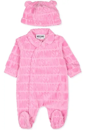 Moschino Frottee-Pyjama aus Logo-Jacquard
