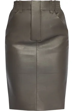 Saint Laurent Bleistiftrock aus Leder
