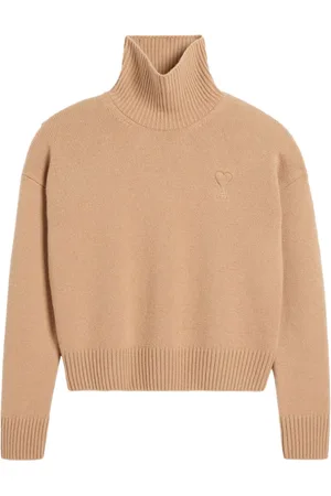 Ami Ami de Coeur Rollkragenpullover mit Prägung