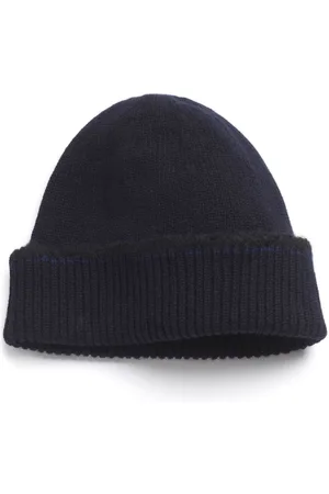 Barrie Kaschmir-Beanie mit Shearling-Besatz