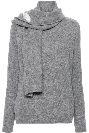 GIUSEPPE DI MORABITO Pullover mit Broschendetail