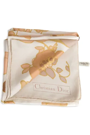 Dior 1970s Schal mit Blumen-Print