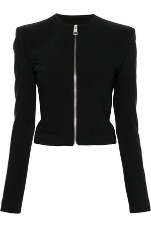 The Attico Cropped-Jacke mit Reißverschluss