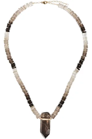 JIA JIA 14kt Aurora Gelbgoldhalskette mit Quarz