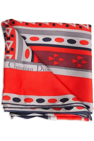 Dior 1970 Schal mit geometrischem Print