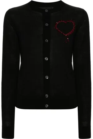 Dsquared2 Cardigan mit Perlenherz
