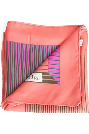 Dior 1970s gestreifter Seidenschal