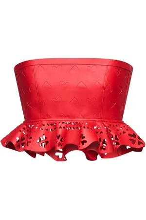 AREA Bandeau-Top mit Herz-Laser-Cut