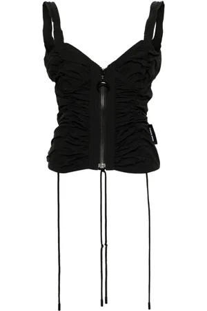 Marine Serre Gerafftes Top