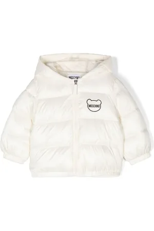 Moschino Gefütterte Jacke mit Logo-Patch