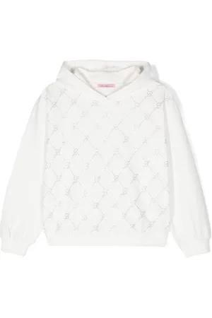 MISS BLUMARINE Hoodie mit Logo-Verzierung