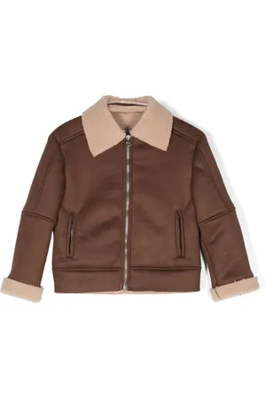 Paolo Pecora Jacke mit Faux Shearling-Besatz