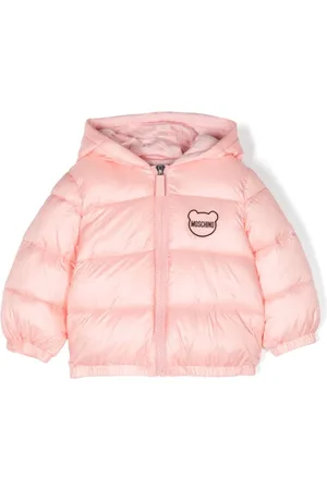 Moschino Gefütterte Jacke mit Logo-Patch