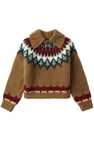 Kolor Pullover mit Intarsienmuster