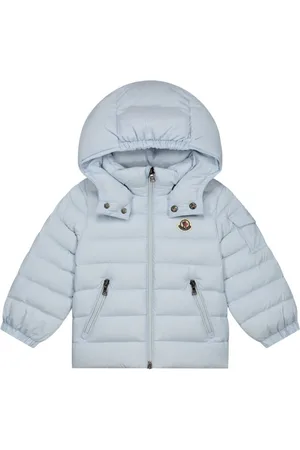 Moncler Gefütterte Jacke mit Logo-Patch