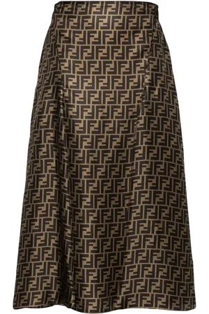Fendi Midirock mit FF-Muster