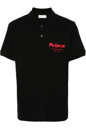 Alexander McQueen Poloshirt mit Logo-Stickerei