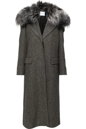 BLUMARINE Mantel mit Fischgrätenmuster