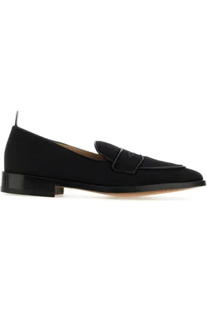 Thom Browne Penny-Loafer mit Canvas-Einsatz