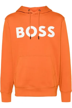 HUGO BOSS Frottee-Hoodie mit Logo