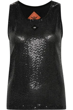 MCM Trägershirt mit Logo-Patch