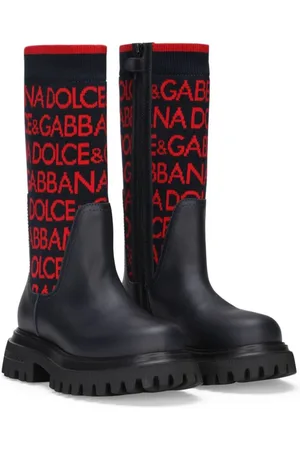Dolce & Gabbana Stiefel mit Intarsien-Logo