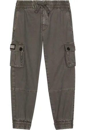 Dolce & Gabbana Gabardine-Cargohose mit Logo-Detail