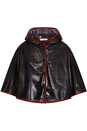 Dolce & Gabbana Cape-Mantel mit Karomuster