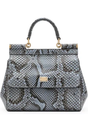 Dolce & Gabbana Sicily Handtasche mit Schlangen-Optik