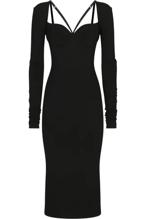 Dolce & Gabbana Midikleid mit langen Ärmeln