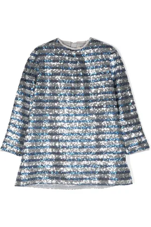 Zadig & Voltaire Gestreiftes Kleid mit Pailletten