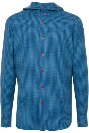 Kiton Karierter Hoodie