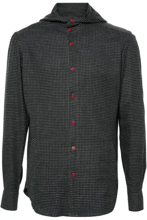 Kiton Karierter Hoodie